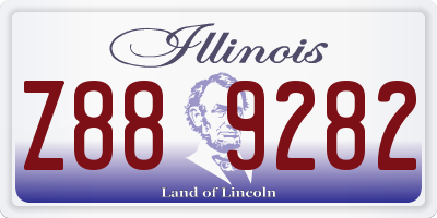 IL license plate Z889282