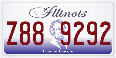 IL license plate Z889292