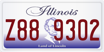 IL license plate Z889302