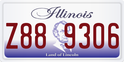 IL license plate Z889306