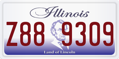 IL license plate Z889309