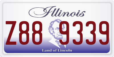 IL license plate Z889339