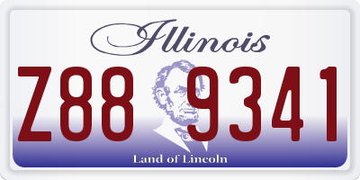 IL license plate Z889341