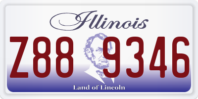 IL license plate Z889346