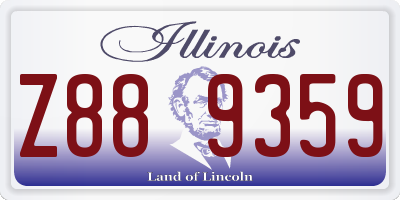 IL license plate Z889359