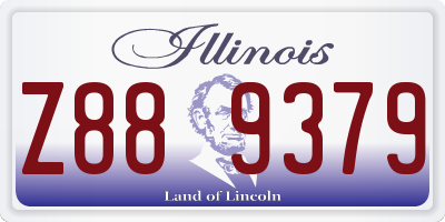 IL license plate Z889379
