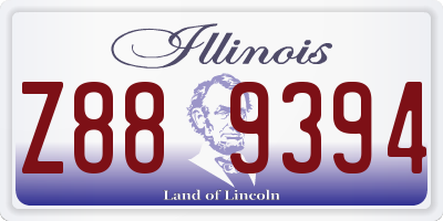 IL license plate Z889394