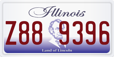 IL license plate Z889396