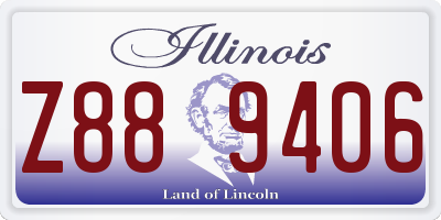IL license plate Z889406