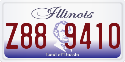 IL license plate Z889410