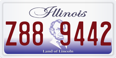 IL license plate Z889442
