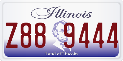IL license plate Z889444