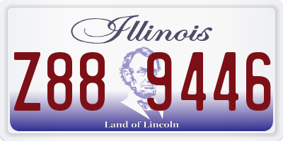 IL license plate Z889446