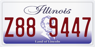 IL license plate Z889447