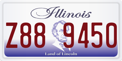 IL license plate Z889450
