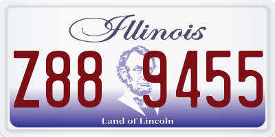 IL license plate Z889455