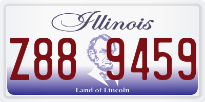IL license plate Z889459