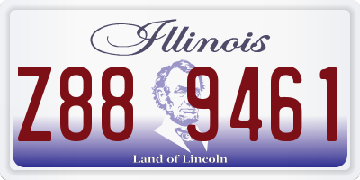 IL license plate Z889461