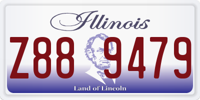 IL license plate Z889479