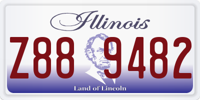 IL license plate Z889482