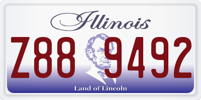 IL license plate Z889492