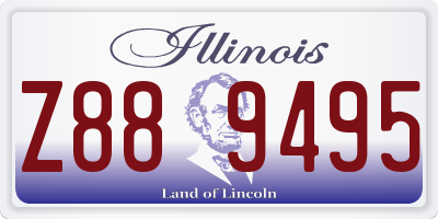 IL license plate Z889495