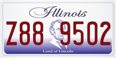 IL license plate Z889502