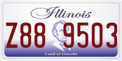 IL license plate Z889503