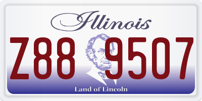 IL license plate Z889507