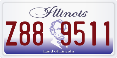 IL license plate Z889511