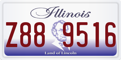 IL license plate Z889516