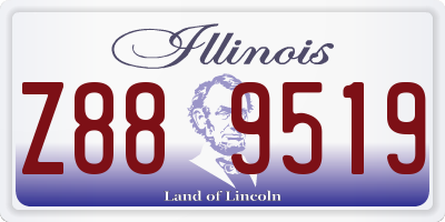 IL license plate Z889519