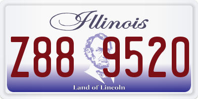 IL license plate Z889520