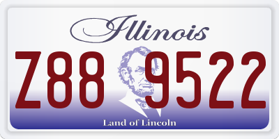 IL license plate Z889522