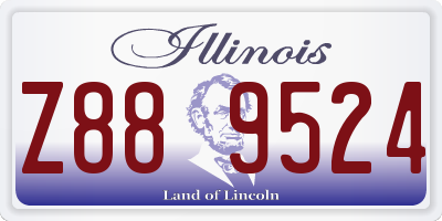 IL license plate Z889524