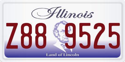 IL license plate Z889525