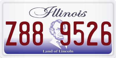 IL license plate Z889526