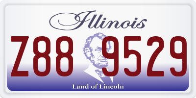 IL license plate Z889529