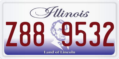 IL license plate Z889532