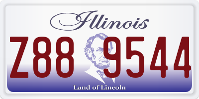 IL license plate Z889544