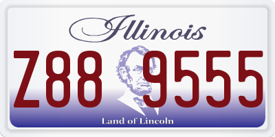 IL license plate Z889555