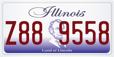 IL license plate Z889558