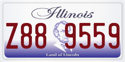 IL license plate Z889559