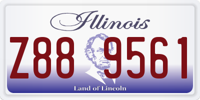 IL license plate Z889561