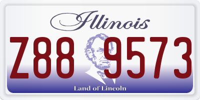 IL license plate Z889573