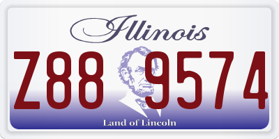 IL license plate Z889574