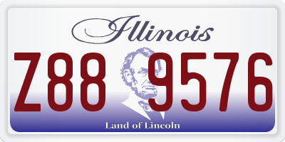 IL license plate Z889576