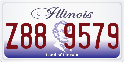 IL license plate Z889579