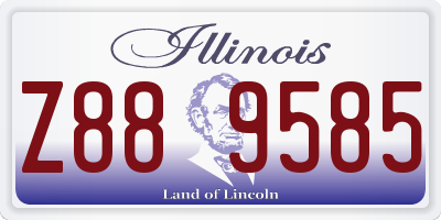 IL license plate Z889585