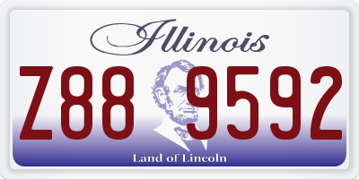 IL license plate Z889592